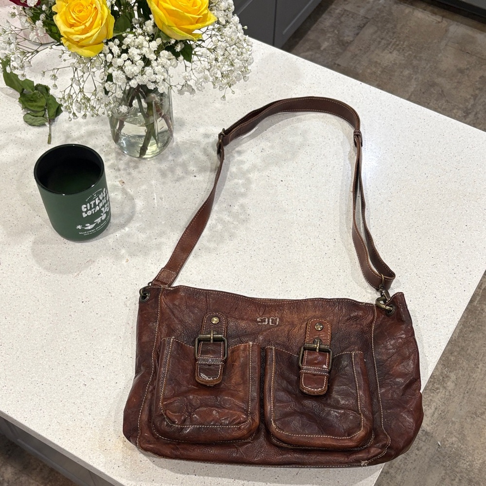 Bed Stu Parton Leather Crossbody Tote